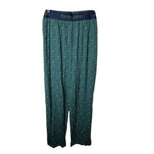 Tommy John Mens Second Skin Sleep Pants Mallard Green Sitting Ducks L NWT $68